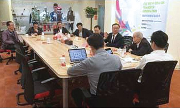 CNTAC leaders visit Newtech Textile technology