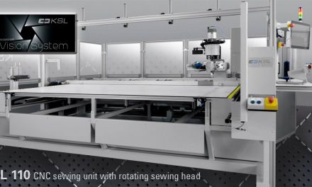 PFAFF showcase CNC Sewing unit with intelligent vision system