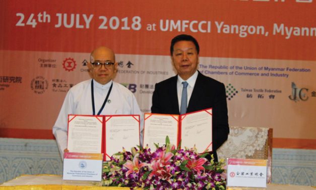 Taiwan, Myanmar industry bodies sign textile support MoU