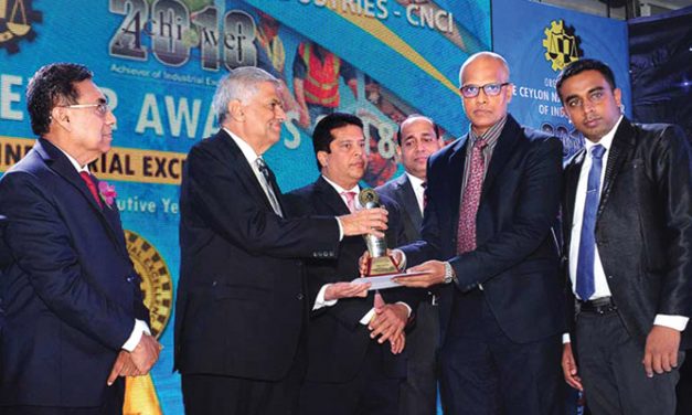 Teejay Lanka recognised for industrial excellence