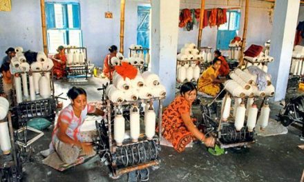 Growth in khadi fabric production in India
