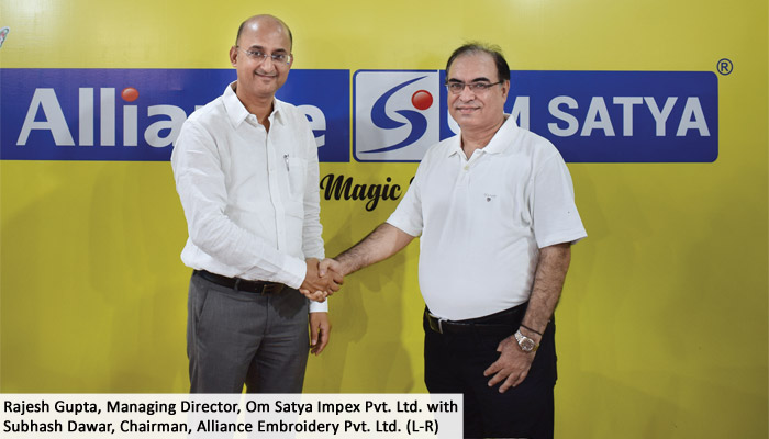 Om Satya and Alliance Embroidery join hands to form Yuemei India