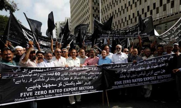 Exporters protest against new taxes