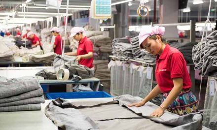 Textile production of China increases