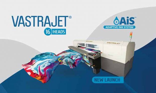 Colorjet to launch 16 Head Vastrajet® Digital Textile Printer with AiS™ at ITMA 2019