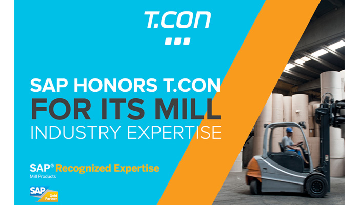 T.CON earns SAP award for excellent mill expertise in Germany