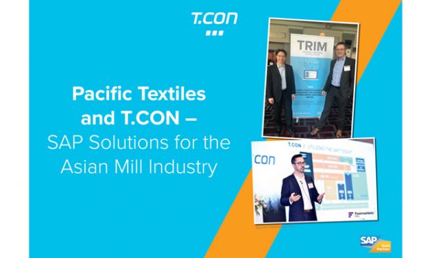 T.CON is expanding to Asia – in partnership with Pacific Textiles