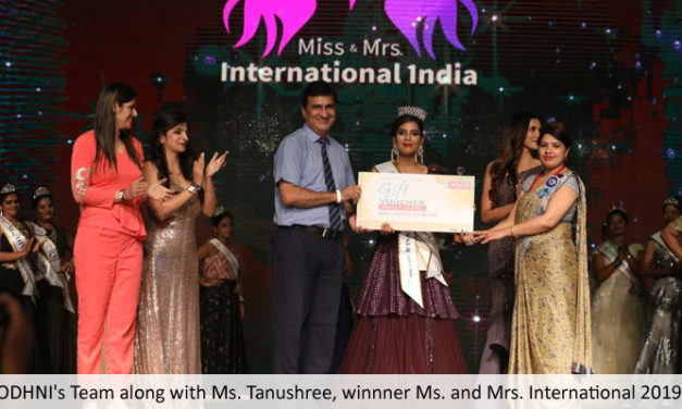 Odhni participated Miss and Mrs. International India 2019 as their Wardrobe Partner