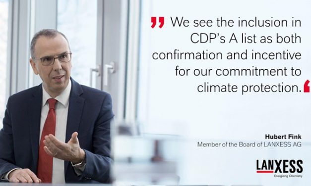 LANXESS honored by CDP for climate protection