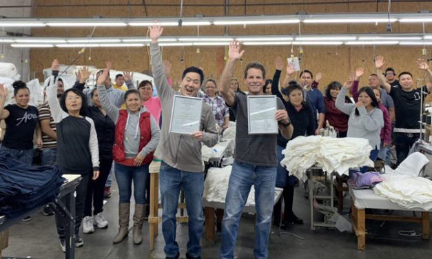 Ustrive manufacturing become the first vertical clothing producer for double award