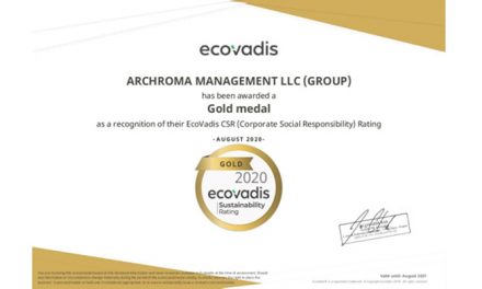 Archroma Awarded EcoVadis Gold Rating for its CSR Performance