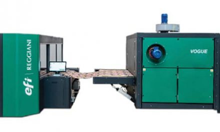 EFI Reggiani Vogue textile digital printer is the privilege sustainable process for Printing