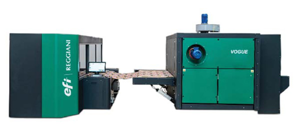 EFI Reggiani Vogue textile digital printer is the privilege sustainable process for Printing