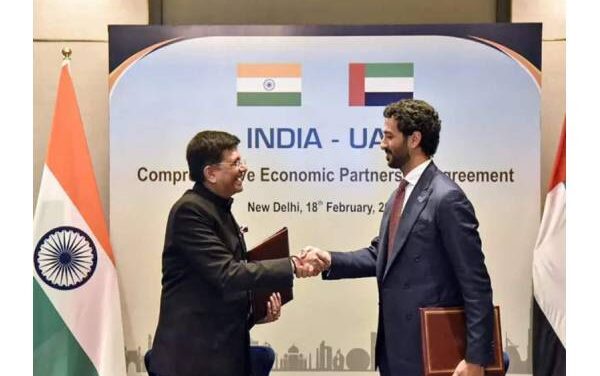 A historic agreement that would greatly facilitate trade and investment between India and the UAE