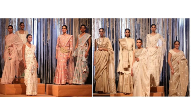11 designers elevate the sari with design interventions