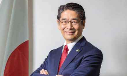 The Japanese envoy to Bangladesh for the signing of the Bangladesh-Japan FTA