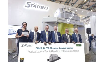 Stäubli unveil of world premiere for sustainable Jacquard weaving