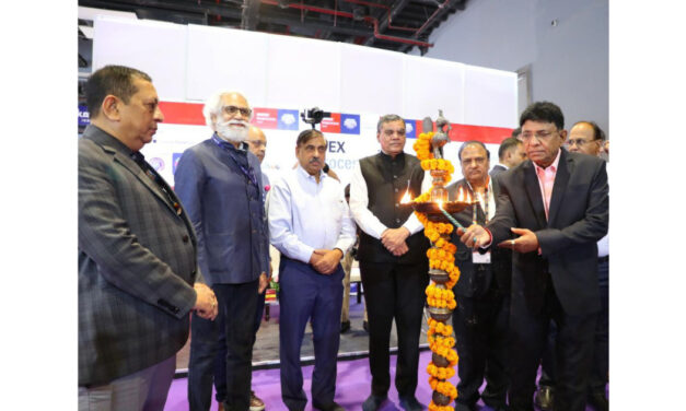 Textile Secretary Shri Upendra Prasad Singh inaugurates the seventh edition of Gartex Texprocess India