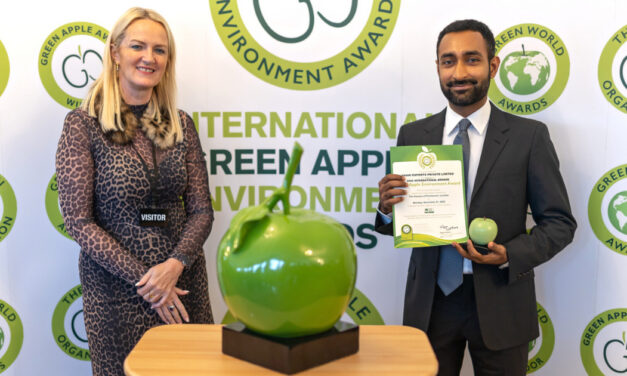 Shahi Exports wins two international Green Apple Environment Awards in the categories of Water Efficiency and Carbon Reduction