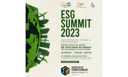JD Institute of Fashion Technology to be the Knowledge Partner for ESG India Summit 2023