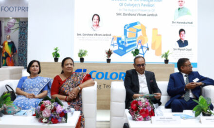 Union Minister Of Textile inaugurated Colorjet Pavilion at ITMA