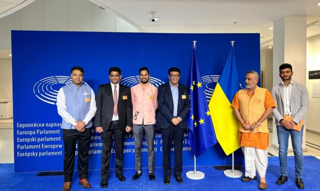 CMAI promoted ‘Make with India’ at the EU-India Leaders Conference 2023 in European Parliament, Brussels