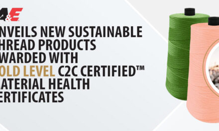 A&E unveils new sustainable thread products awarded with gold level C2C certified™ material health certificates