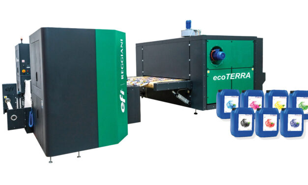 EFI Reggiani showcased innovative textile solutions that deliver true sustainability and enable the move of mass production to digital on-demand workflows