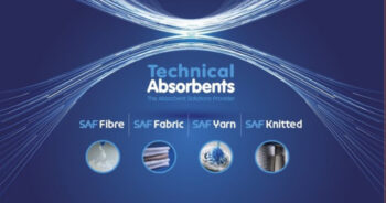 Technical Absorbents from the UK will showcase super absorbent fibre (SAF), textiles, and yarns