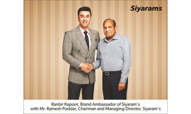 Siyaram’s announces superstar Ranbir Kapoor as its new Brand Ambassador