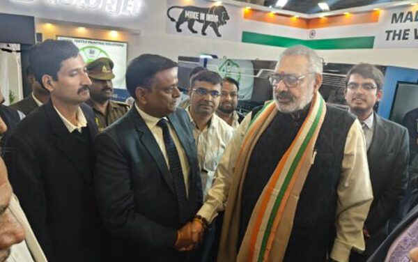 HON’BLE UNION MINISTER OF TEXTILES SHRI GIRIRAJ SINGH VISITS COLORJET AT GTE EXPO