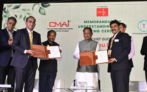 Chhattisgarh Govt. signs an MoU for opening a CMAI Textile & Apparel Facilitation Centre in Raipur