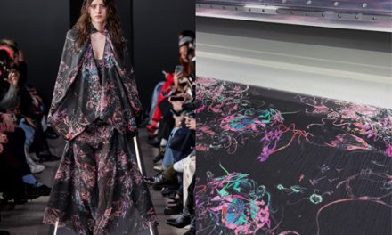 Kyocera’s inkjet textile printer supports the sustainable fashion presented by Florania at Milan Fashion Week