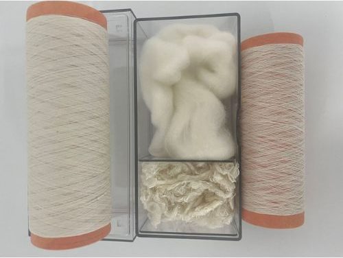 Cellulose staple fiber yarns produced using an environmentally friendly process