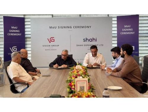 Vision Group, Shahi Exports ink $30 million annual RMG partnership