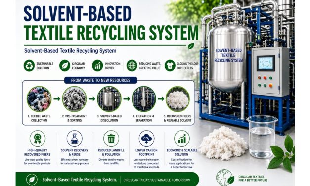 Solvent-Based Textile Recycling System Market to Reach USD 3.25 billion by 2034
