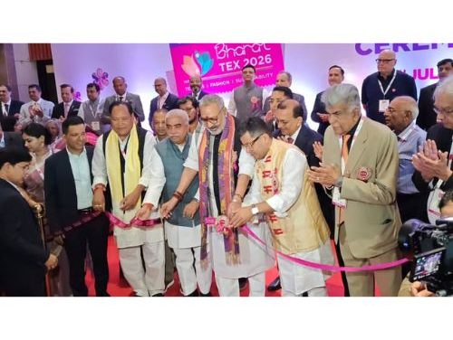 Union Textiles Minister Giriraj Singh Inaugurates Bharat Tex 2026