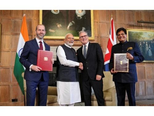 India Edge Past China with UK FTA Pact